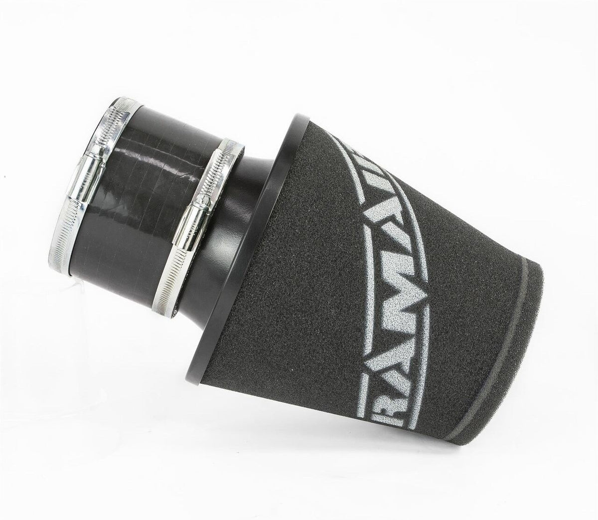 Filtro cónico universal con base de aluminio grande y cuello negro Ramair JS-175-100-BK-KIT 102 mm
