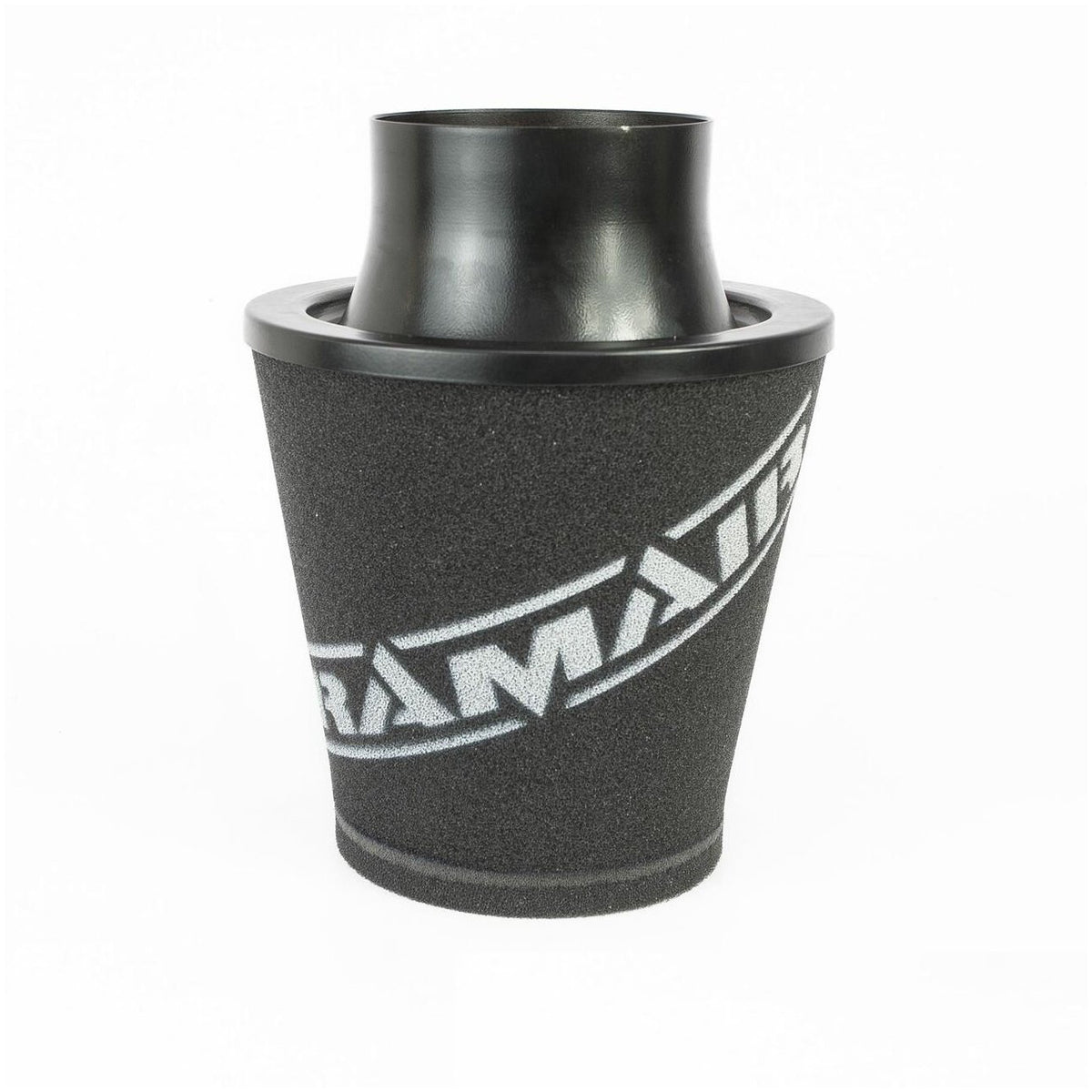 Filtro cónico universal con base de aluminio grande y cuello negro Ramair JS-175-100-BK-KIT 102 mm