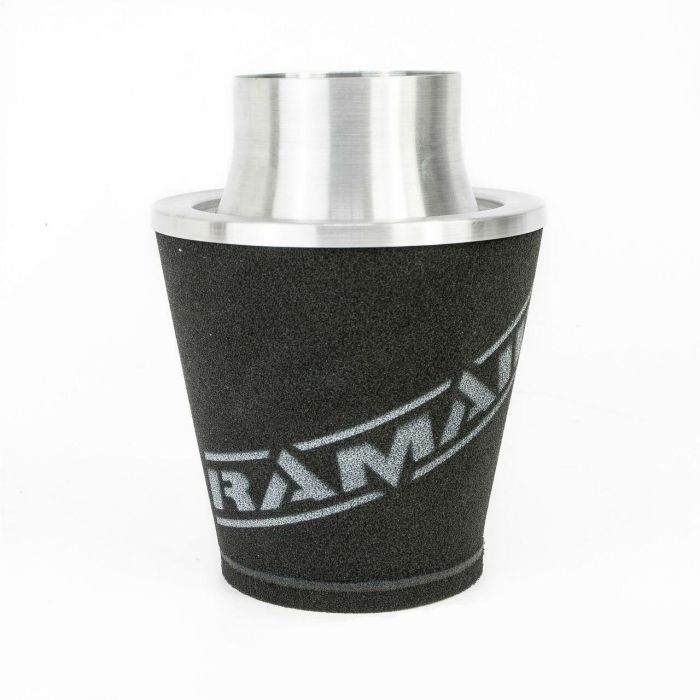 Ramair JS-175-100-SL 102mm Black Aluminium Large Cone Filter with Universal Neck