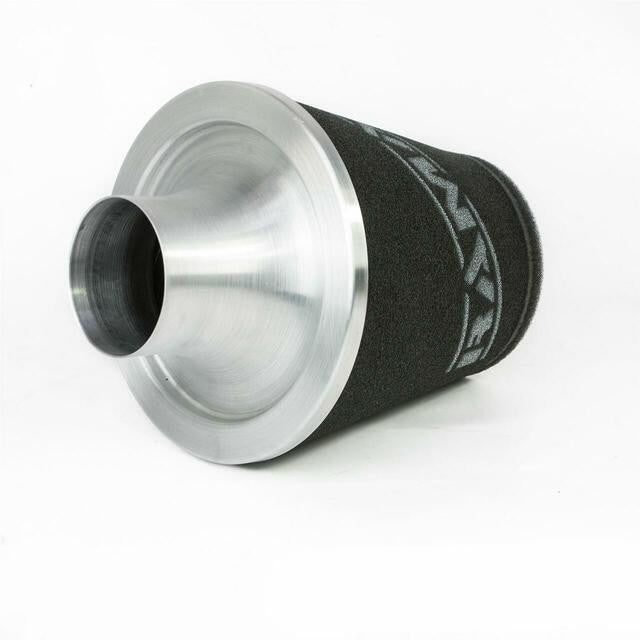 Filtro cónico universal negro con cuello y base grande de aluminio Ramair JS-175-70-SL 70 mm