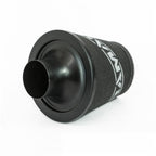 Filtro cónico universal con base de aluminio grande y cuello negro Ramair JS-175-80-BK 80 mm
