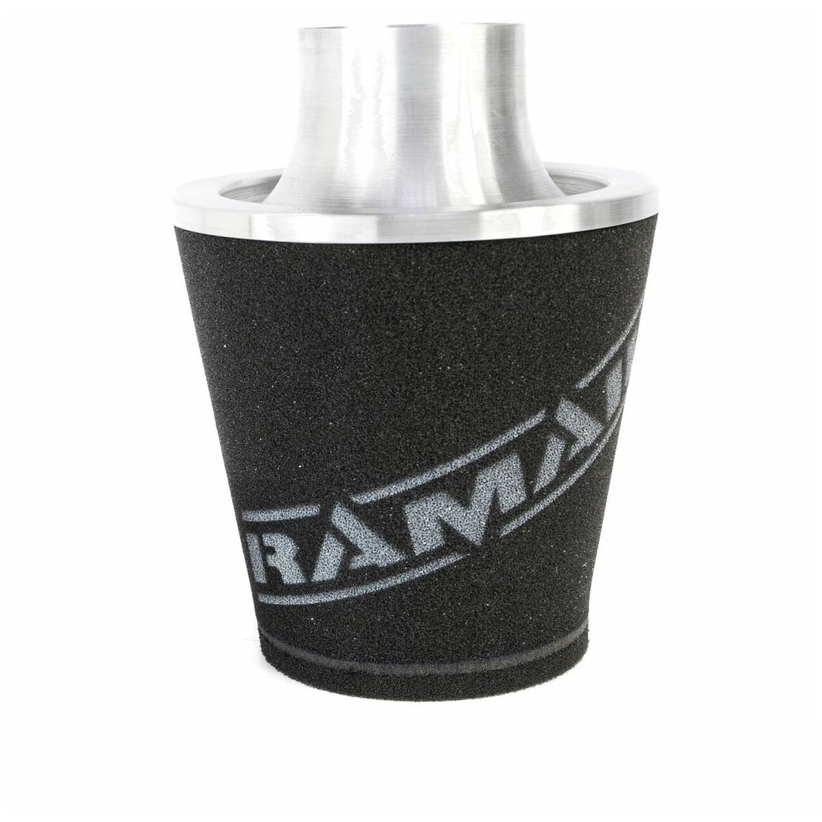 Filtro cónico universal con base de aluminio grande y cuello negro Ramair JS-175-90-SL 89 mm