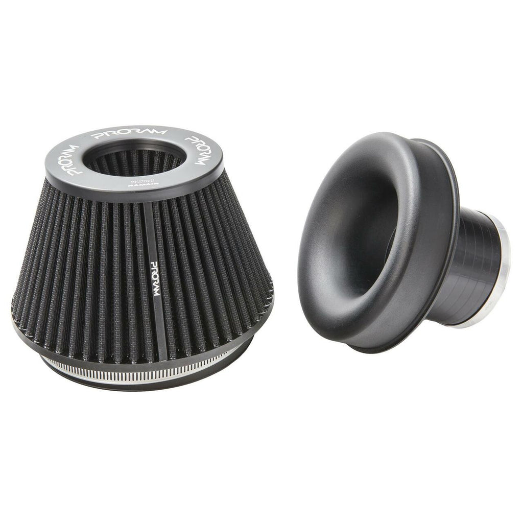 Filtro de aire cónico mediano PRORAM PR-CC-194-150-VS-102 con cuello de 102 mm de diámetro interior y velocity stack