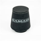 Filtro de aire cónico universal con base de polímero y cuello Ramair CC-111 descentrado 80 mm