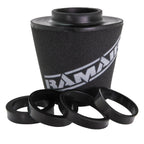 Filtro de aire cónico universal con base de polímero y cuello Ramair CC-200-UNI 70 76 80 85 89 mm