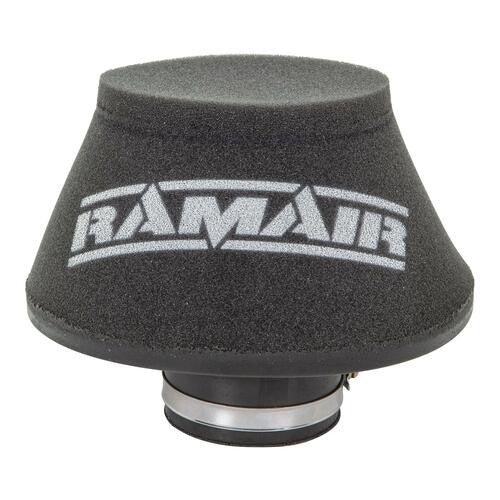 Filtro de aire cónico universal con base y cuello de polímero Ramair CC-308 descentrado 51 mm