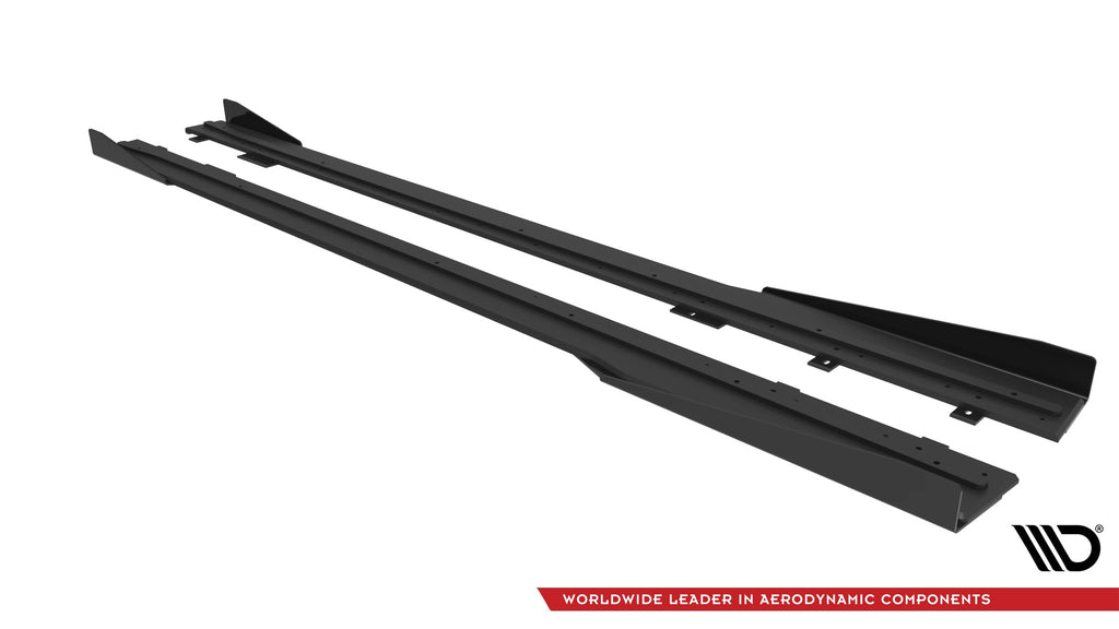 Difusores de taloneras Street Pro + flaps para Ford Mustang GT Mk7