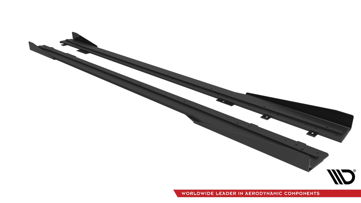 Difusores de taloneras Street Pro + flaps para Ford Mustang GT Mk7