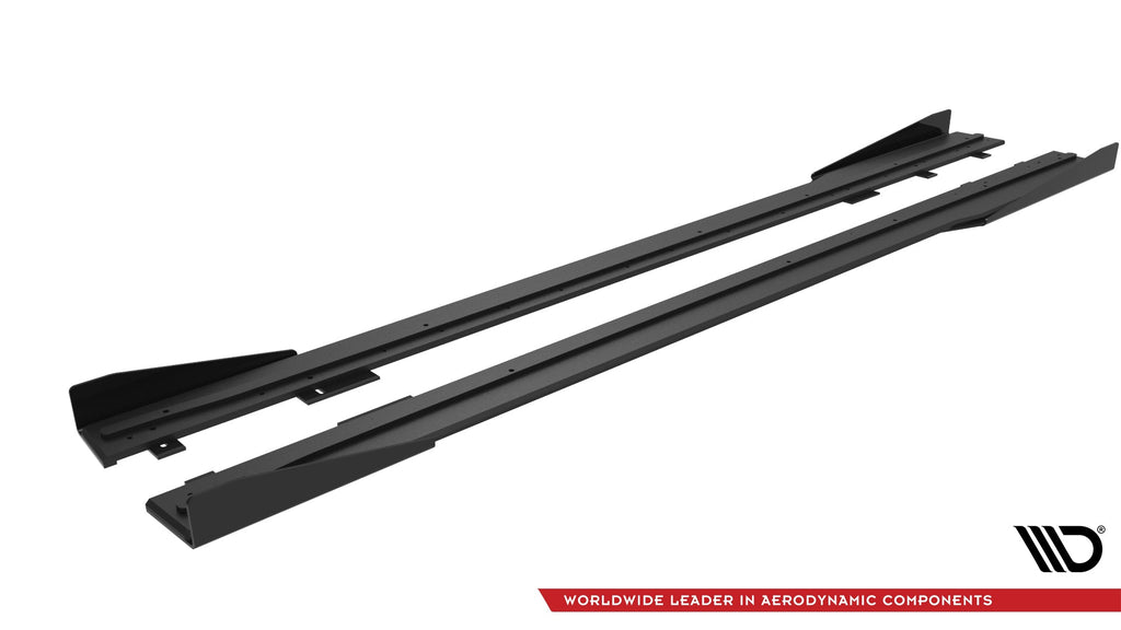 Difusores de taloneras Street Pro + flaps para Ford Mustang GT Mk7