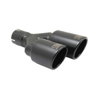90mm Length Universal Round Exhaust Muffler Tip, 225/205mm Mounting Diameter, 60mm.