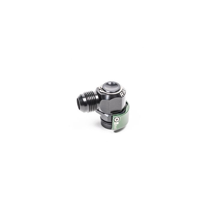 Conector rápido V2 de 19 mm macho a 10AN macho de 90° Radium Engineering