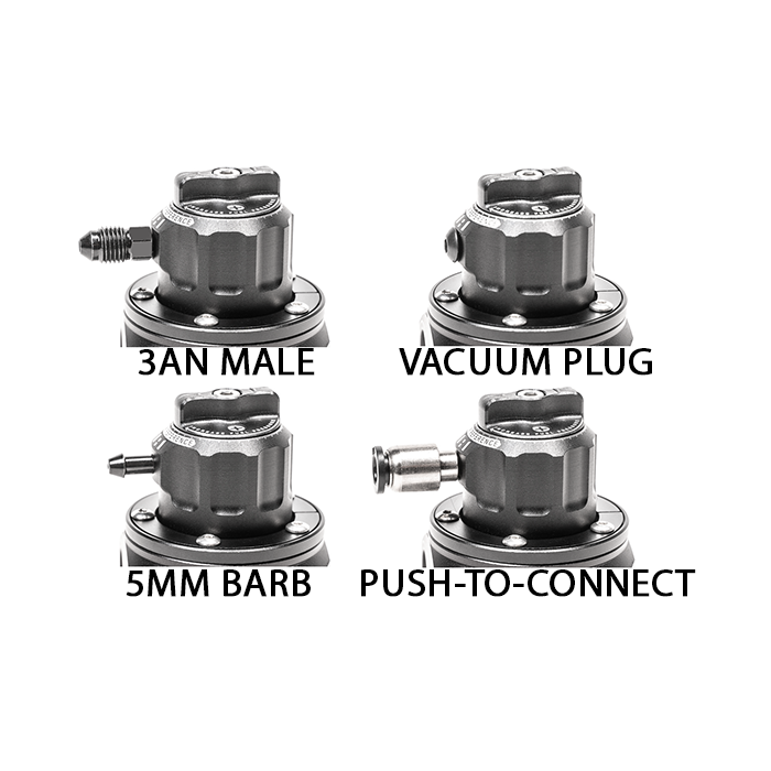 Radium Engineering RA Series Fuel Pressure Regulator Conversion Kit, Black.