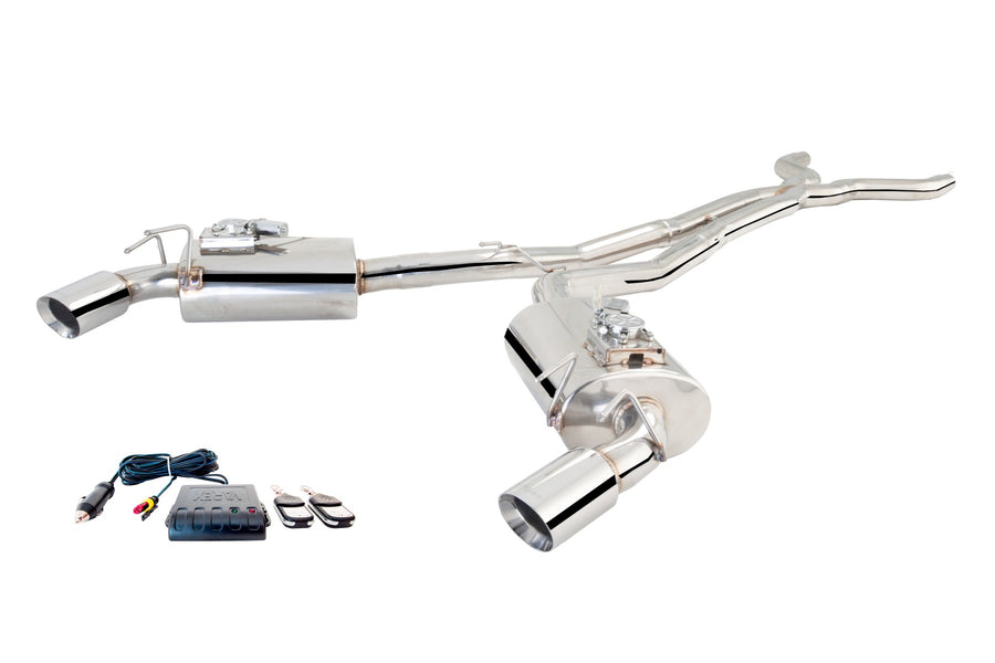 Sistema de escape XForce con silenciador Varex para Chevrolet Camaro 2010-2015 SS GEN 5 BM9 BR9 EJ253 acero inoxidable
