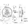 Ventilador de refrigeración axial para radiador SPAL 12V VA31-A101-46A SUMIT (130 MM)