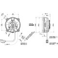 Ventilador de refrigeración axial para radiador SPAL 12V VA32-A101-62A SUMIT (96 MM)