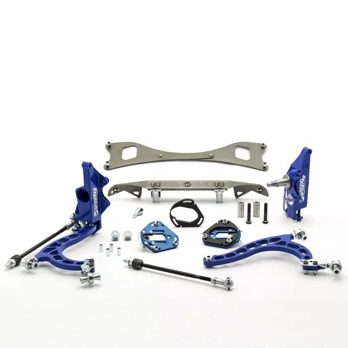 Kit de bloqueo de ángulo de derrape delantero V2 para Nissan S13 con reubicación de la cremallera de dirección Wisefab