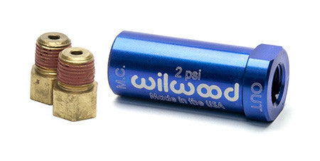 Válvula de presión residual de freno de aluminio azul Wilwood 260-13783 2 PSI
