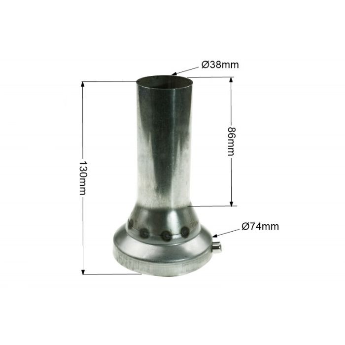 Inserto silenciador de escape de 3"
