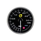 Nuevo indicador de presión de turbo para Auto Gauge de 60 mm, color ámbar.