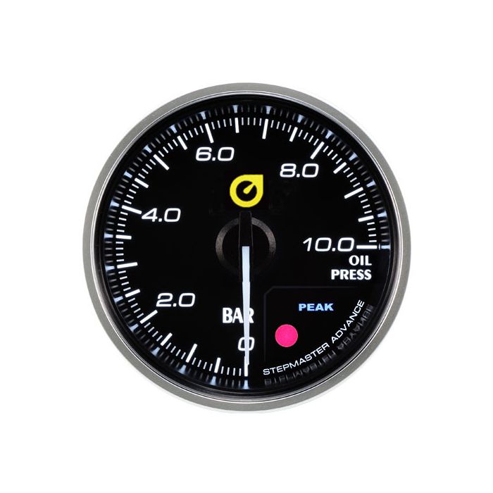 Nuevo indicador de presión de aceite Auto Gauge de 52 mm, color ámbar.