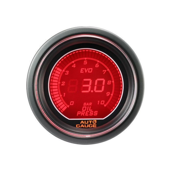 Nuevo indicador de presión de aceite de la serie EVO de Auto Gauge