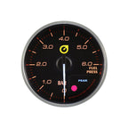 Nuevo indicador de presión de combustible Auto Gauge de 60 mm, color ámbar.