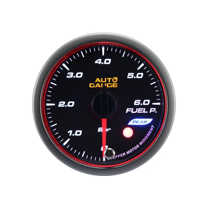 Nuevo indicador de presión de combustible para automóvil con motor paso a paso, serie Peak, 60 mm, color ámbar.