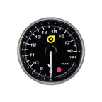 Nuevo indicador de voltaje para automóvil de 52 mm, color ámbar.