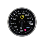 Nuevo indicador de temperatura del agua Auto Gauge de 52 mm, color ámbar.