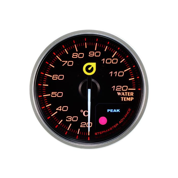 Nuevo indicador de temperatura del agua Auto Gauge de 52 mm, color ámbar.
