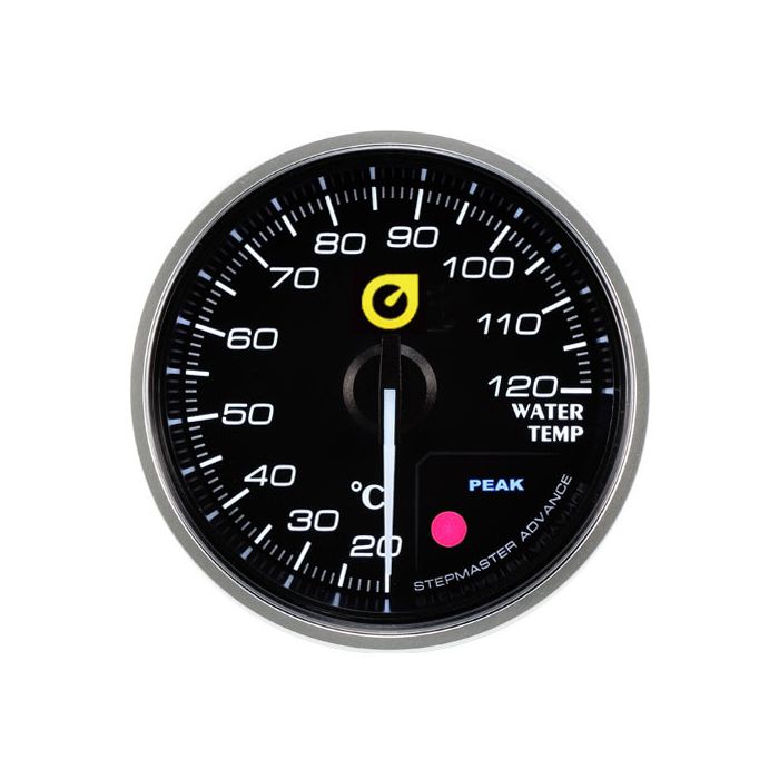 Nuevo indicador de temperatura del agua Auto Gauge de 60 mm, color ámbar.