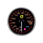 Nuevo indicador de temperatura del agua Auto Gauge de 60 mm, color ámbar.