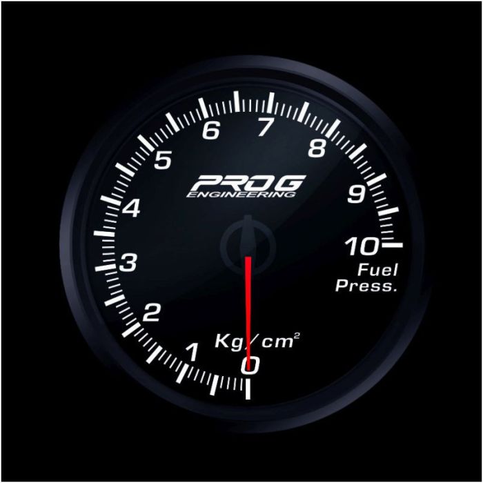 Manómetro Pro G Race Series 2 RC, presión de combustible Kg/cm2 BLANCO 52 mm