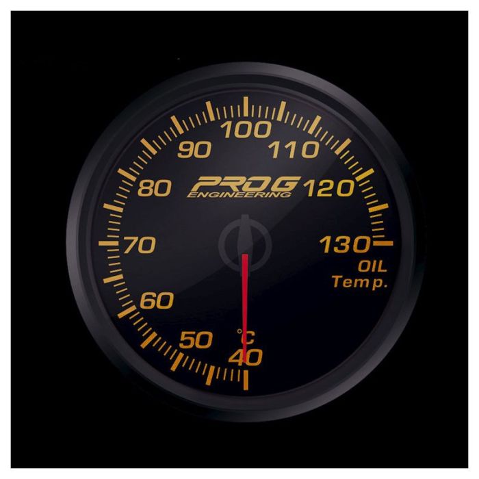 Indicador de temperatura del aceite Pro G Race Series 2 RC en °C, color rojo, 52 mm.