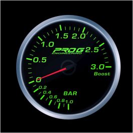 Wskaźnik Pro G Race Series 2 RS,  Boost 3 Bar GREEN 52mm