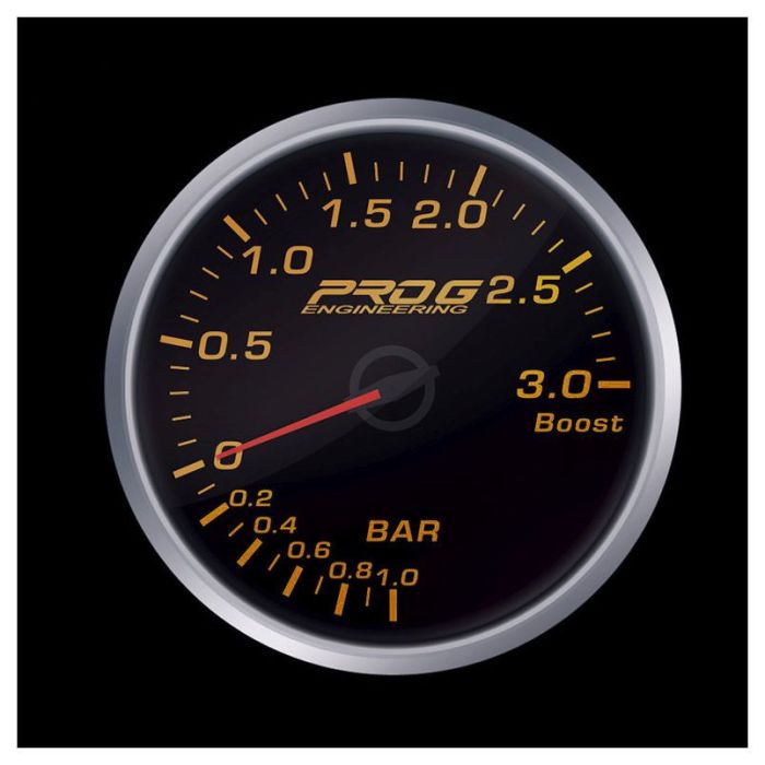 Wskaźnik Pro G Race Serie 2 RS, Boost 3 Bar ROJO 60mm