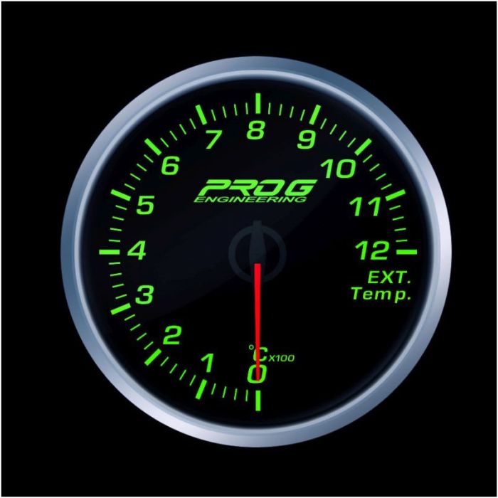 Wskaźnik Pro G Race Serie 2 RS, EGT °C VERDE 60mm