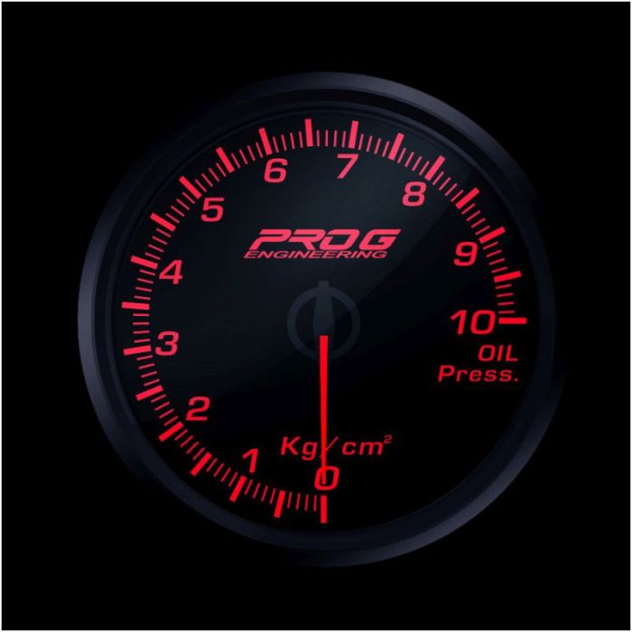Manómetro Pro G Race Series RC, presión de aceite Kg/cm2 ROJO 60 mm
