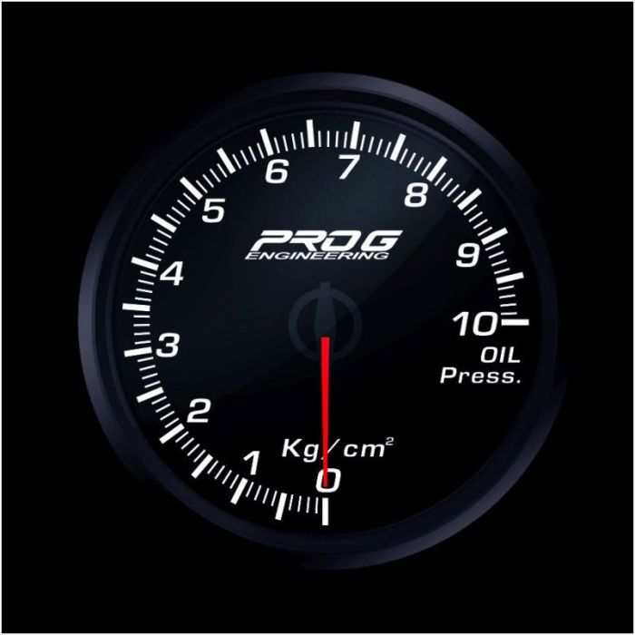 Manómetro Pro G Race Series RC, presión de aceite Kg/cm2 BLANCO 52 mm