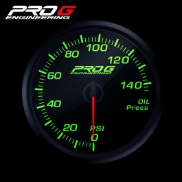 Pro G Race Series RC gauge, oil pressure PSI GREEN 60mm