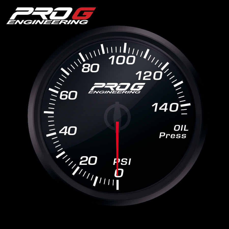 Manómetro Pro G Race Series RC, presión de aceite PSI 60 mm