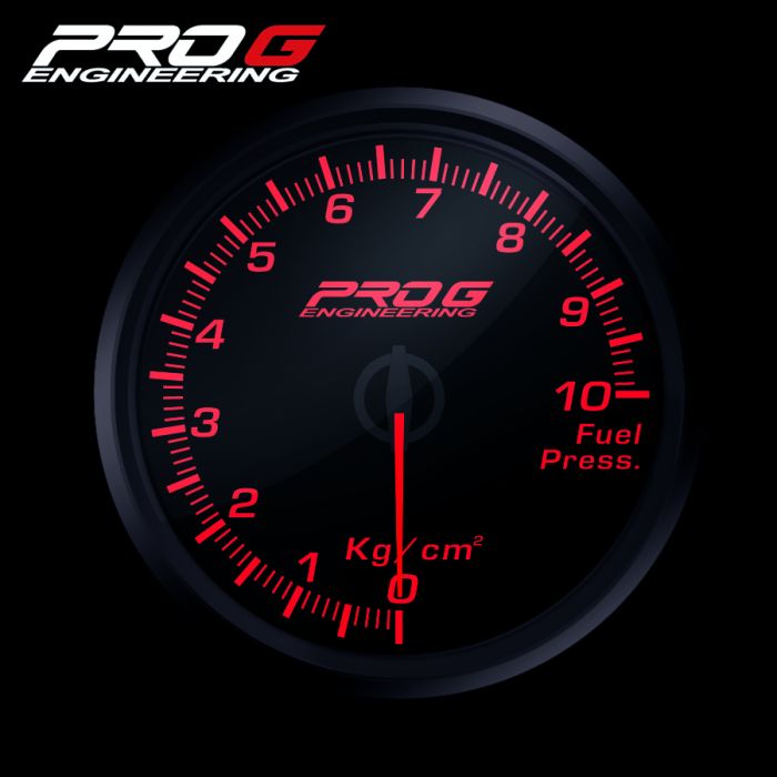 Manómetro Pro G Race Series RC, presión de combustible Kg/cm2 ROJO 52 mm