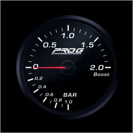 Pro G Race Series RC gauge, boost 2 Bar WHITE 60mm