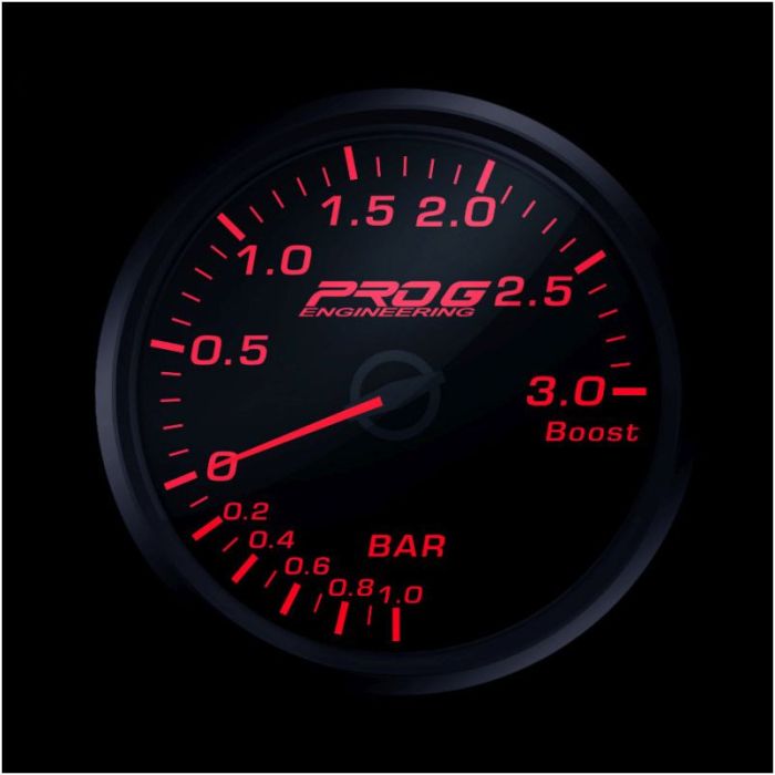 Manómetro Pro G Race Series RC, presión de turbo de 3 bares, rojo, 60 mm