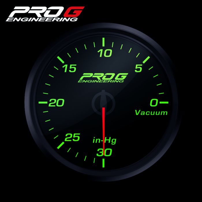 Manómetro Pro G Race Series RC, Vacío VERDE 60 mm