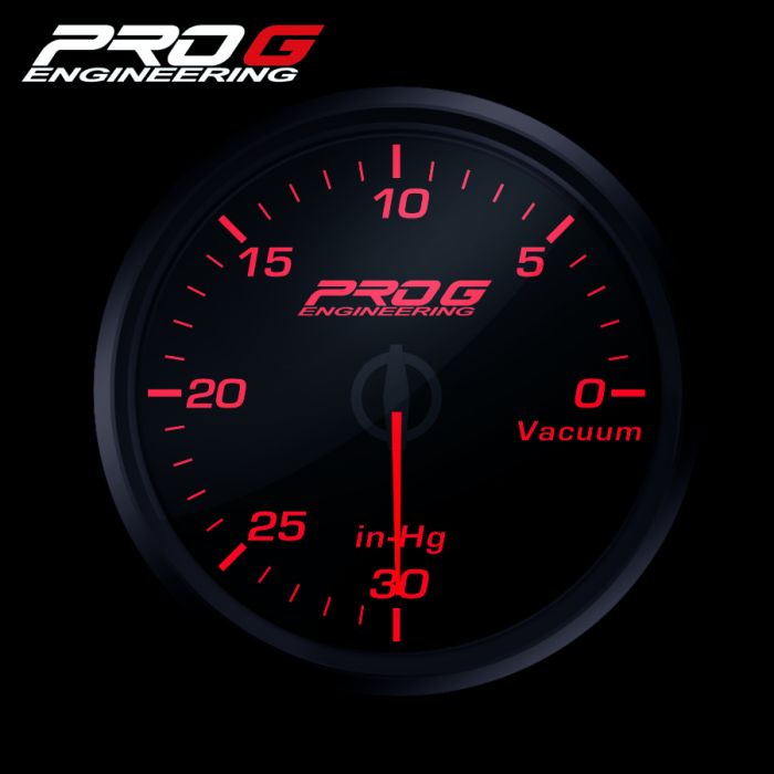Manómetro Pro G Race Series RC, Vacío ROJO 52 mm