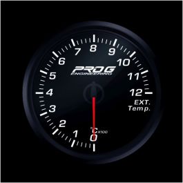Pro G Race Series RC gauge, exhaust gas temperature EGT °C WHITE 52mm
