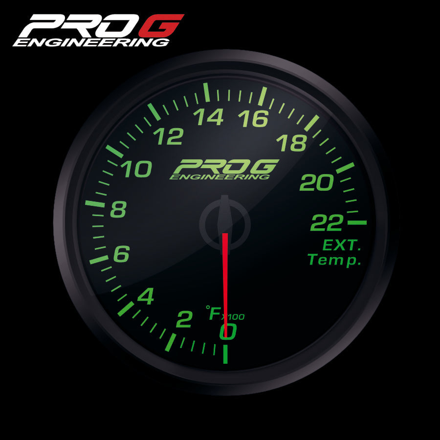 Manómetro Pro G Race Series RC, temperatura de gases de escape EGT °F 52 mm
