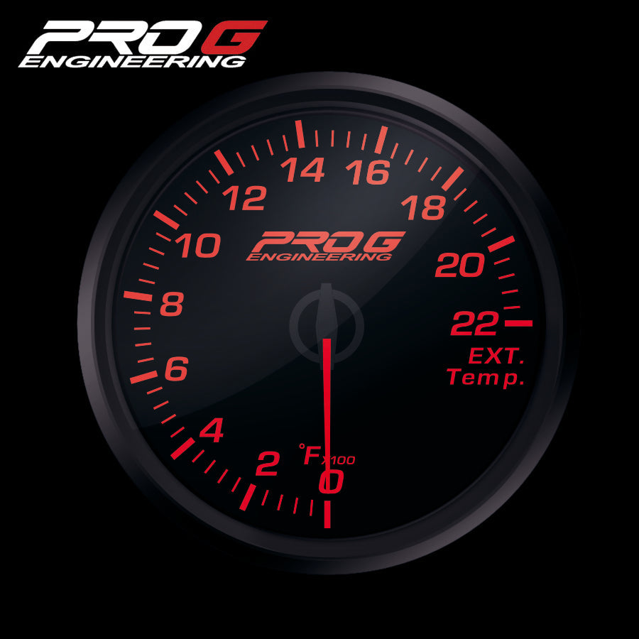 Manómetro Pro G Race Series RC, temperatura de gases de escape EGT °F 52 mm