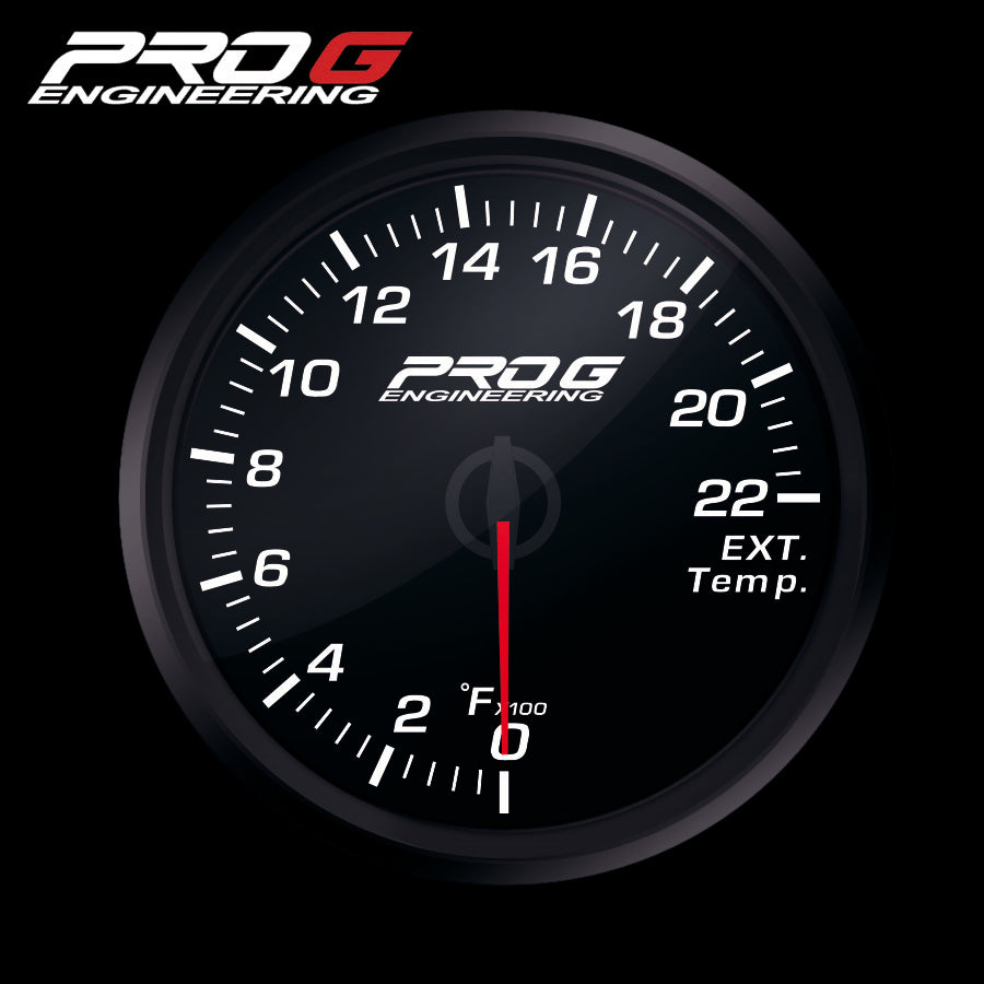 Manómetro Pro G Race Series RC, temperatura de gases de escape EGT °F 52 mm